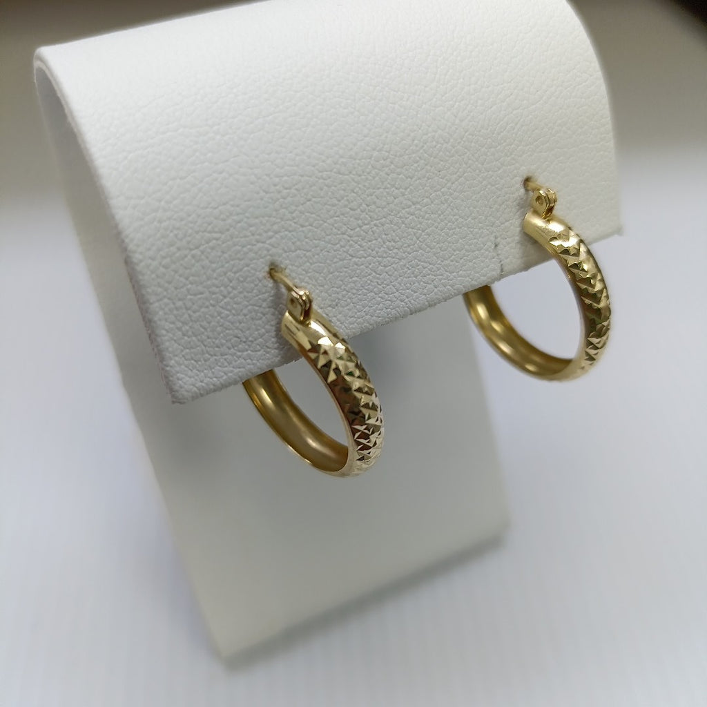 ARRACADAS PAR ORO 14 K 1.8 GRMS (SEMINUEVO)