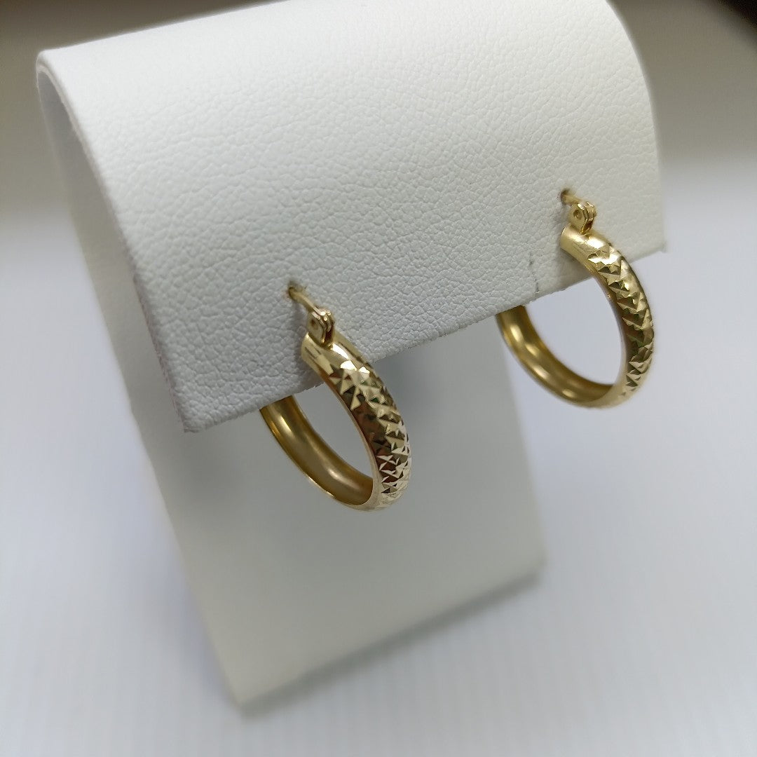 ARRACADAS PAR ORO 14 K 1.8 GRMS (SEMINUEVO)