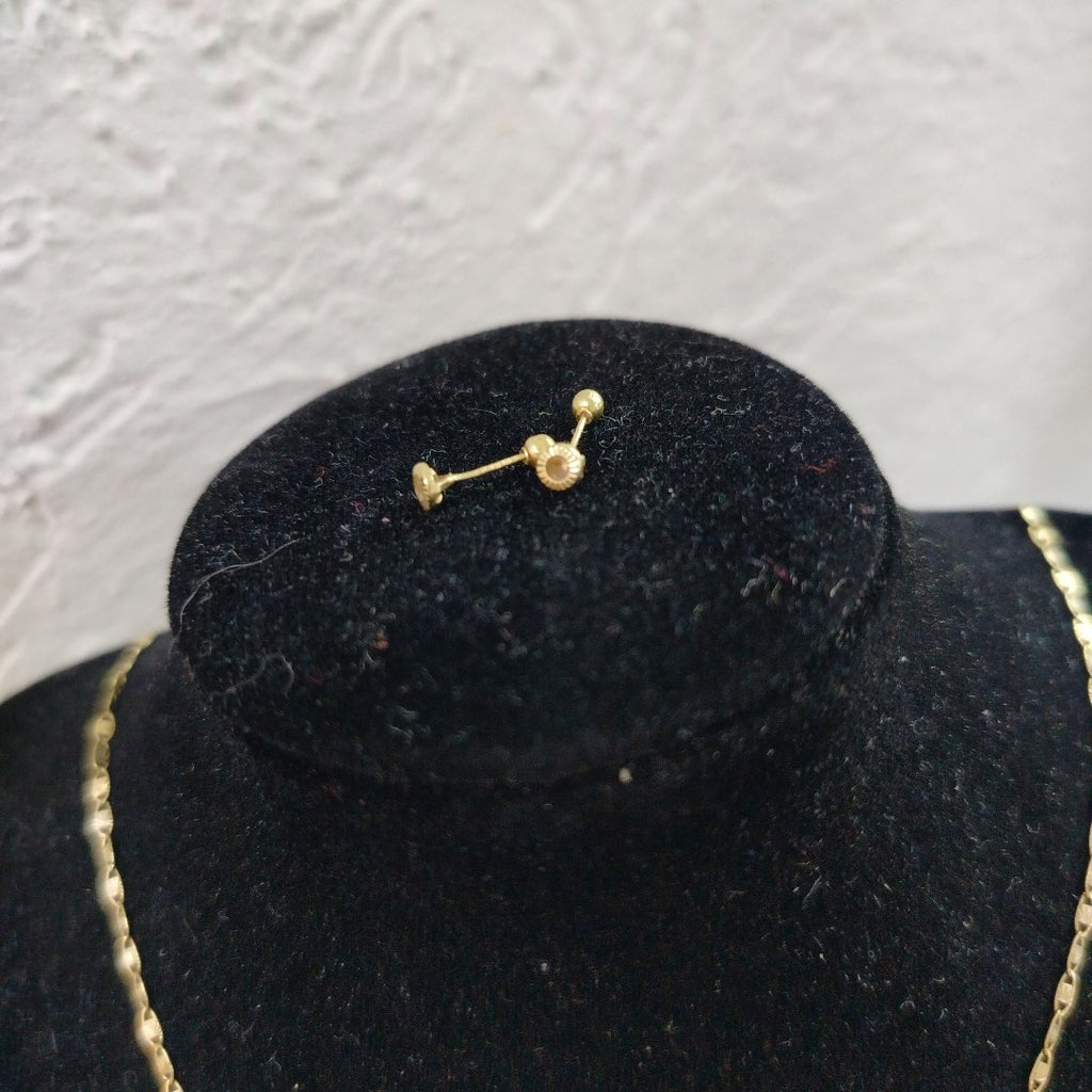 CADENA, DIJE ORO COMBINADO 10 K 2.5 GRMS (SEMINUEVO)