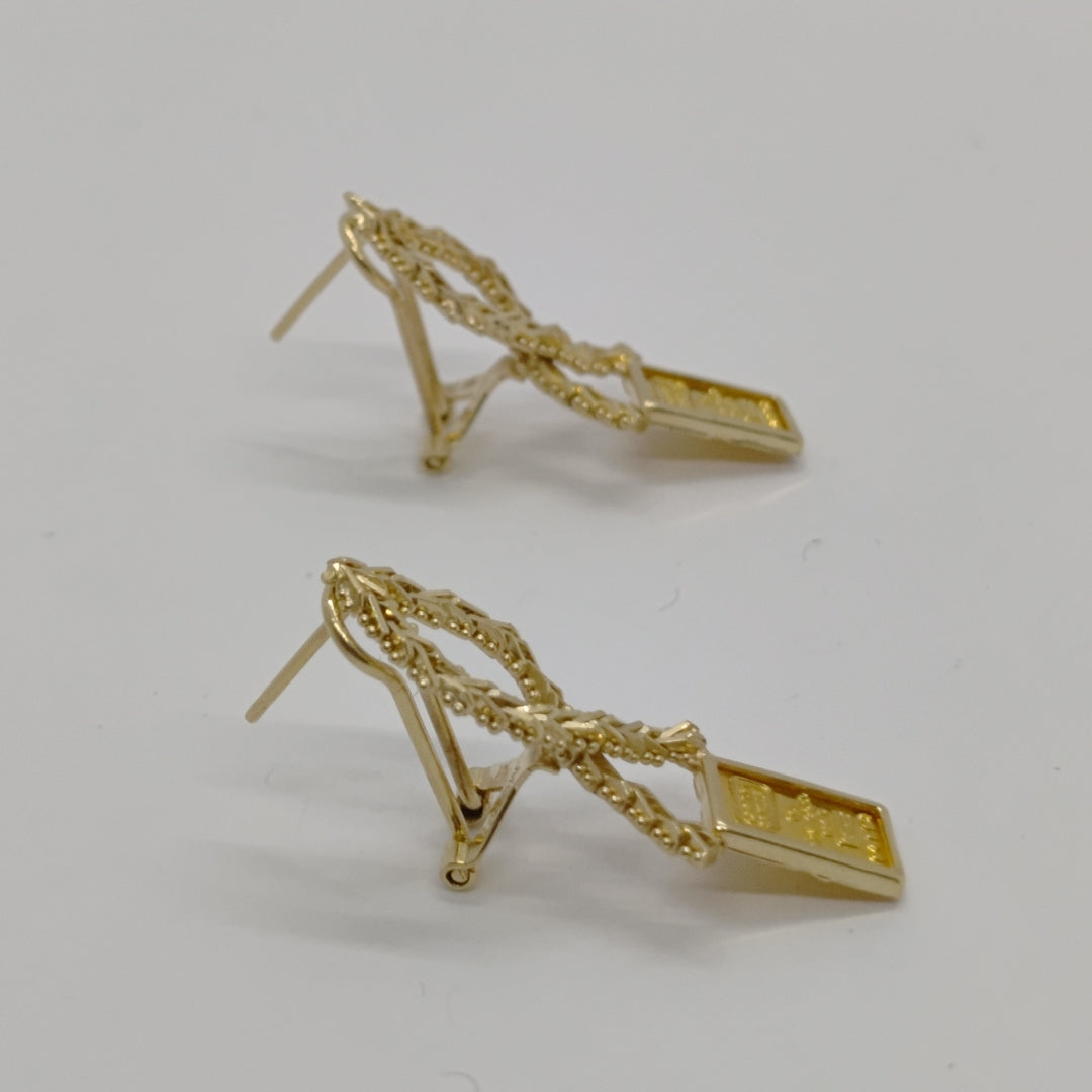 ARETES PAR ORO 14 K 5.8 GRMS (SEMINUEVO)