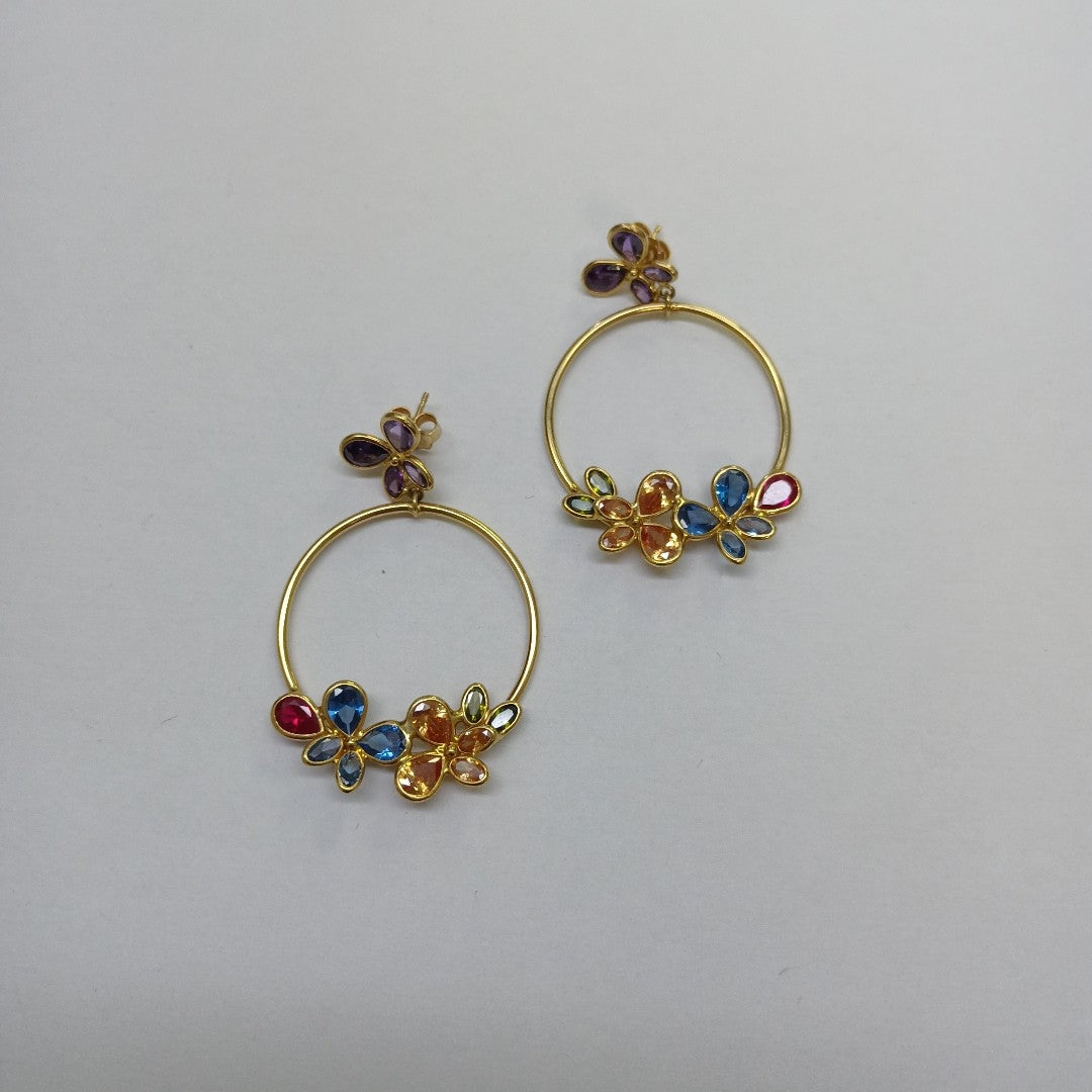 ARRACADAS PAR ORO 14 K 9.2 GRMS (SEMINUEVO)