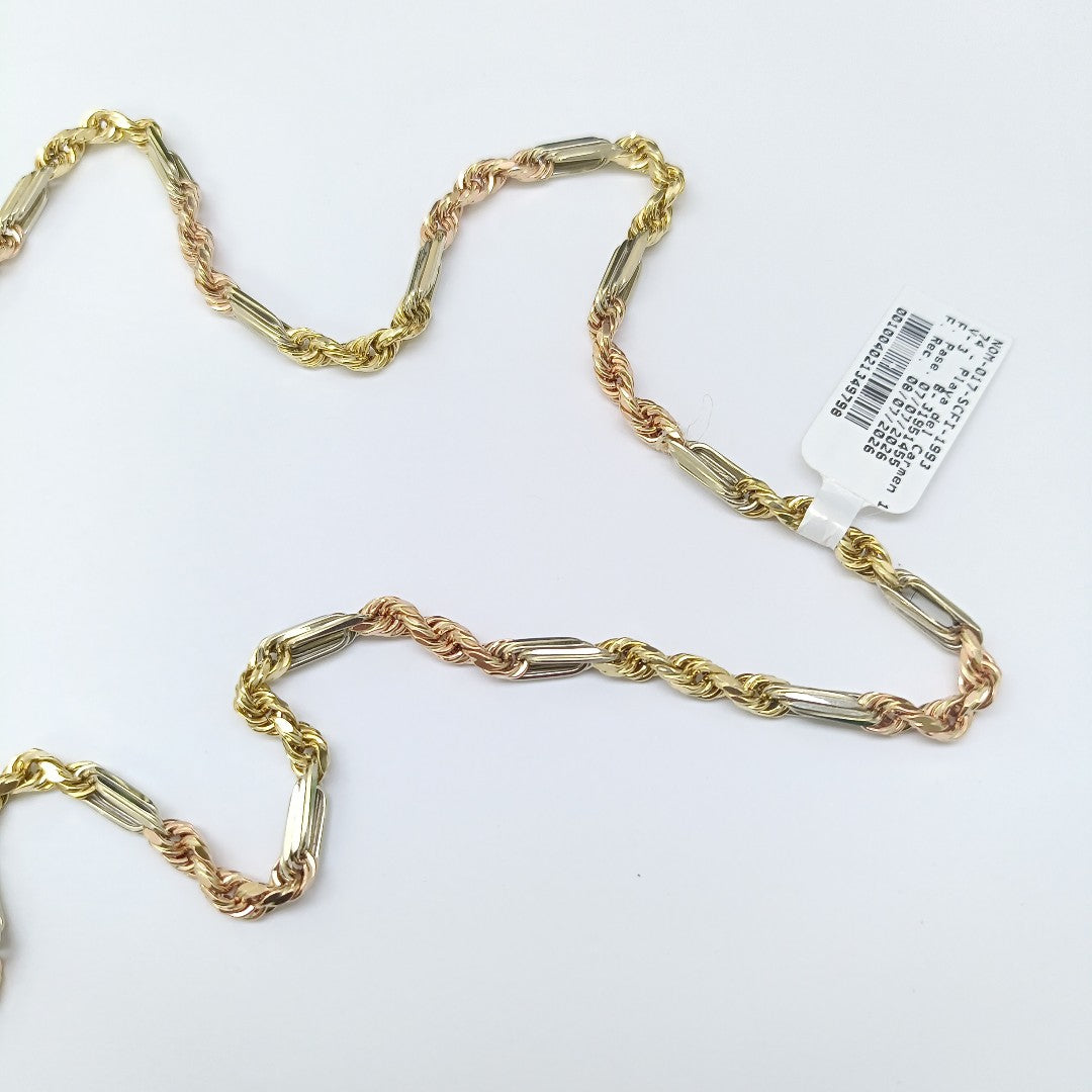 CADENA ORO COMBINADO 14 K 18.5 GRMS (SEMINUEVO)