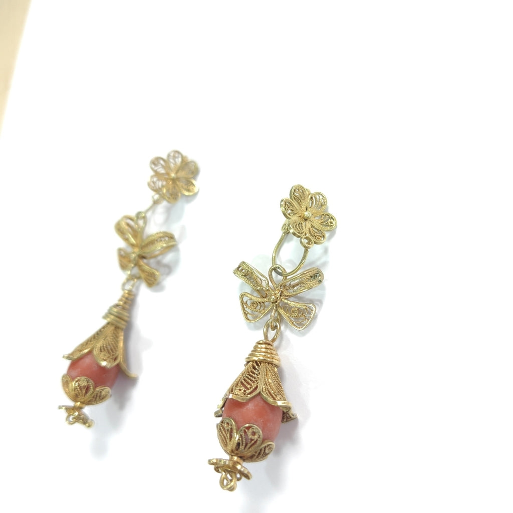 ARETES PAR ORO 10 K 11,40 GRMS (SEMINUEVO)