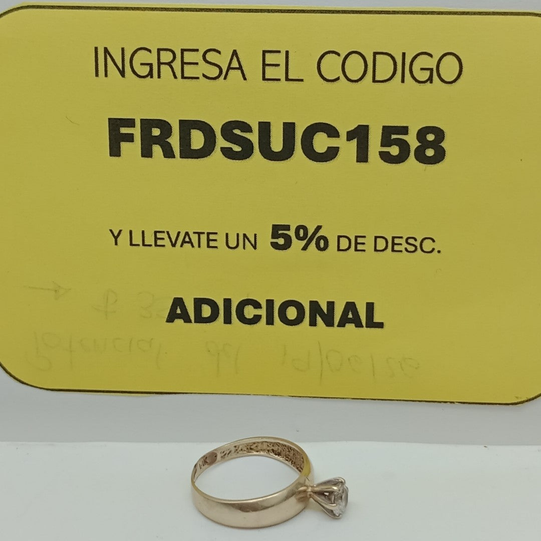 SOLITARIO ORO 14 K 2,10 GRMS (SEMINUEVO)