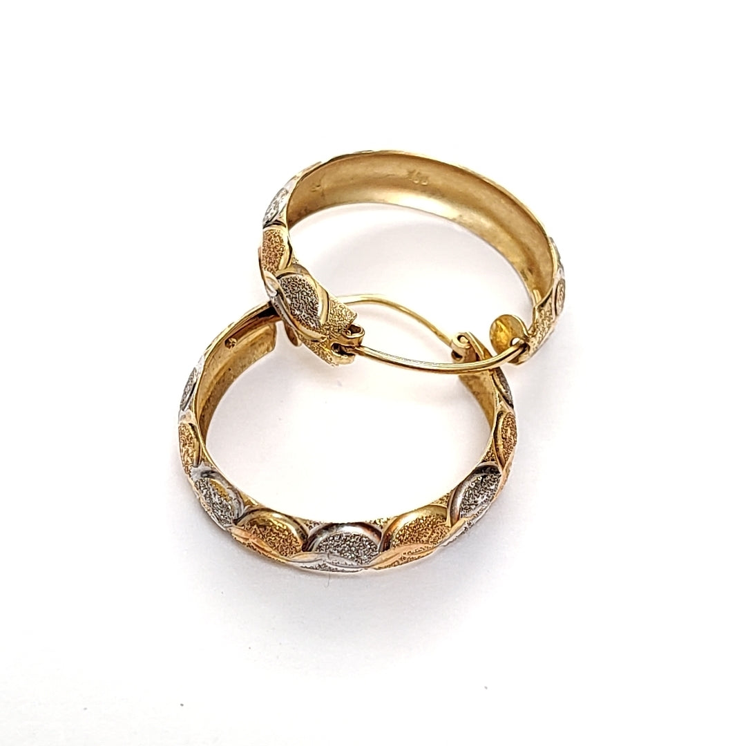 ARRACADAS PAR ORO 14 K 2.8 GRMS (SEMINUEVO)