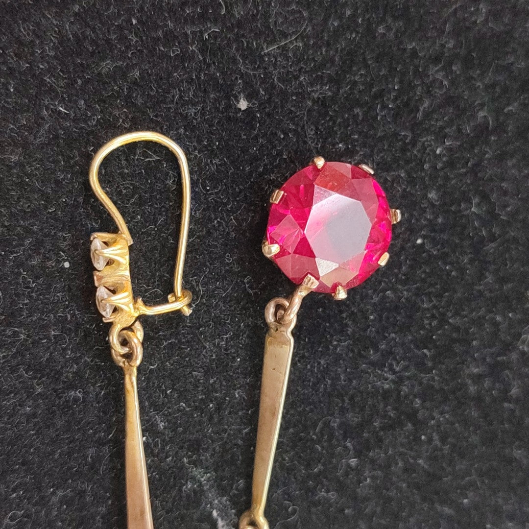 ARETES PAR ORO 10 K 7,20 GRMS (SEMINUEVO)