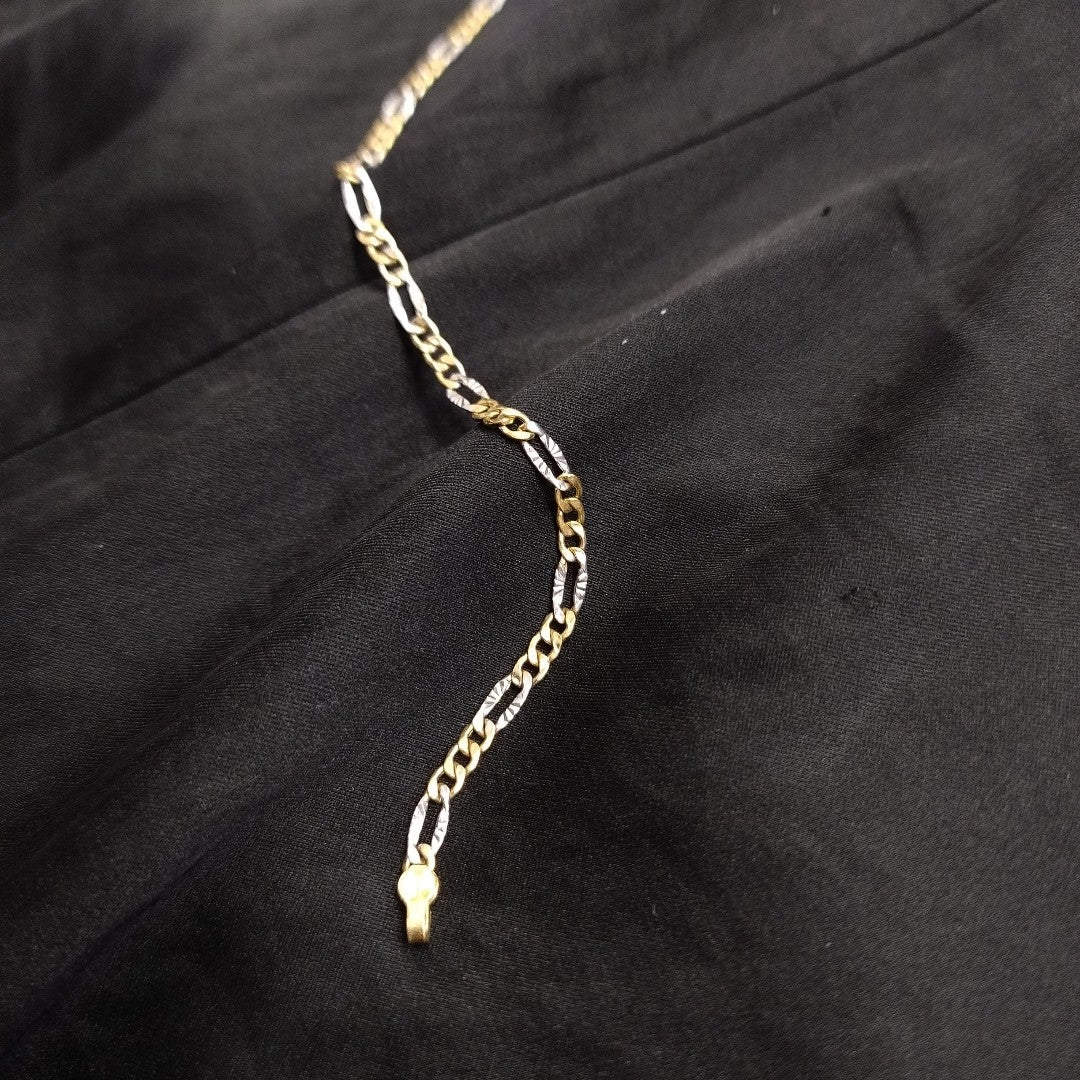 PULSERA ORO COMBINADO 18 K 0.9 GRMS (SEMINUEVO)