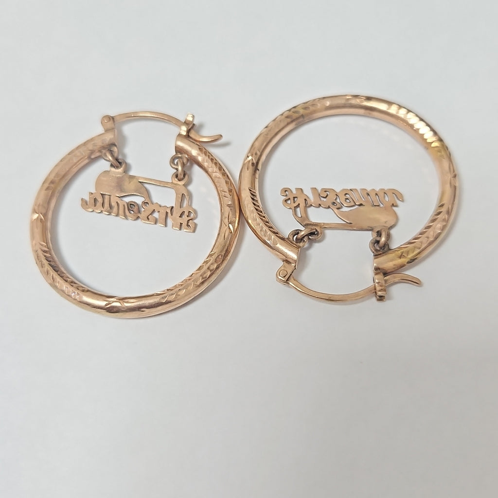 ARRACADAS PAR ORO 8 K 7,10 GRMS (SEMINUEVO)