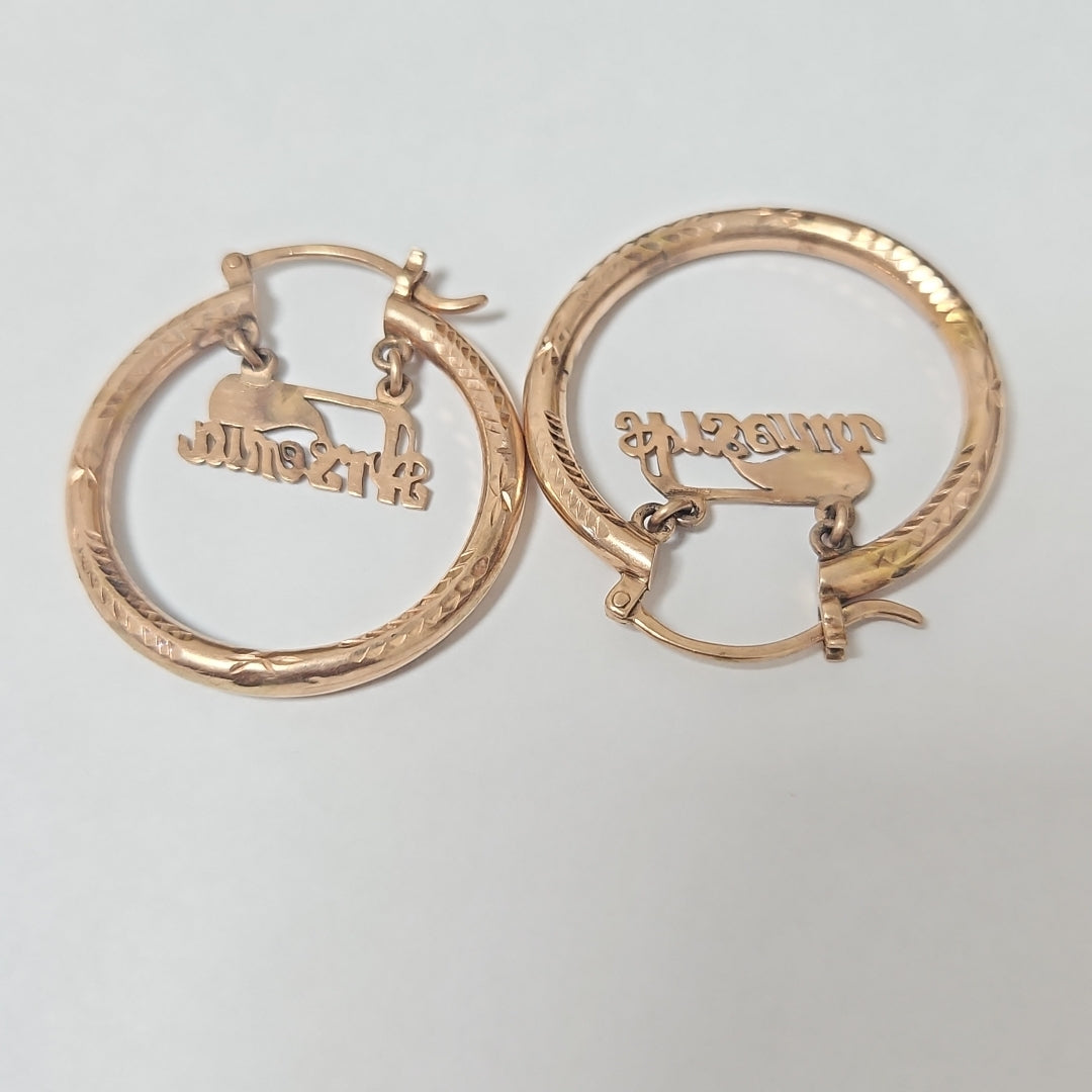 ARRACADAS PAR ORO 8 K 7,10 GRMS (SEMINUEVO)