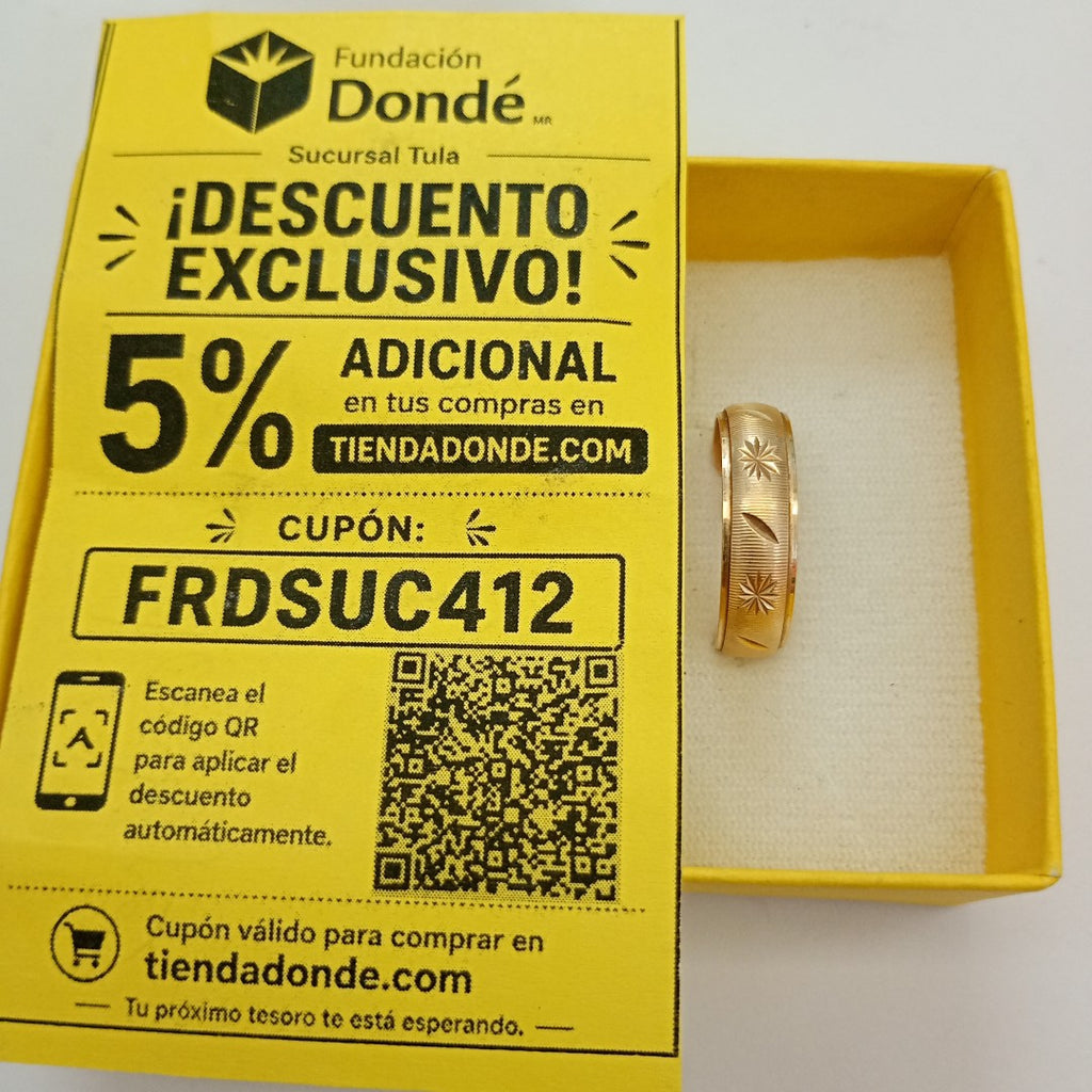 ARGOLLA ORO 14 K 2,10 GRMS (SEMINUEVO)