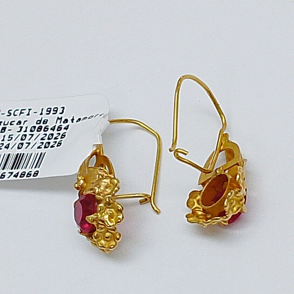 ARETES PAR ORO 18 K 2.3 GRMS (SEMINUEVO)