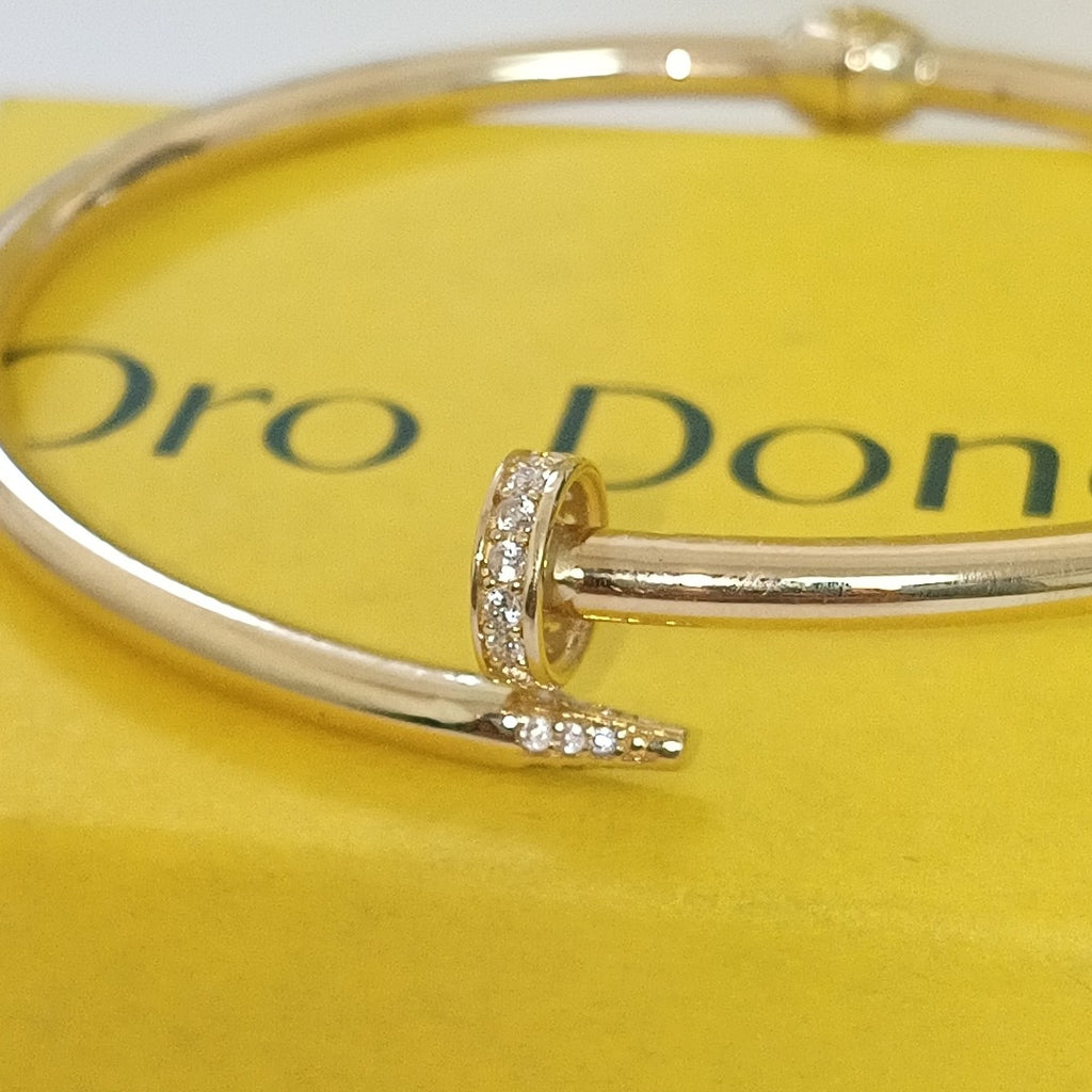 PULSERA CLAVO ORO 14K 6.2 (NUEVO)