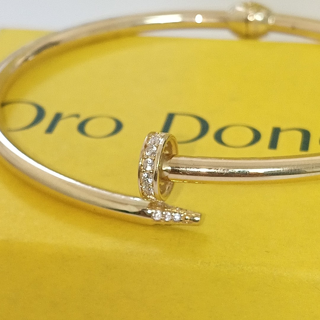 PULSERA CLAVO ORO 14K 6.2 (NUEVO)