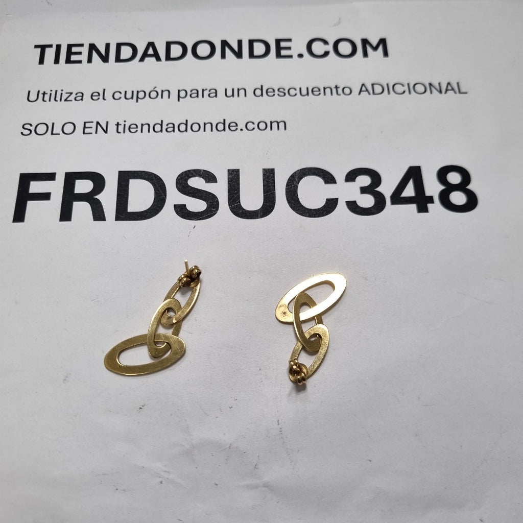 ARETES PAR ORO 18 K 4.9 GRMS (SEMINUEVO)