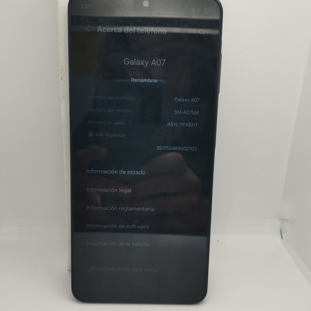 CELULAR SAMSUNG GALAXY A07 SM-A075M (2025) 64 GB 4 GB RAM (SEMINUEVO)