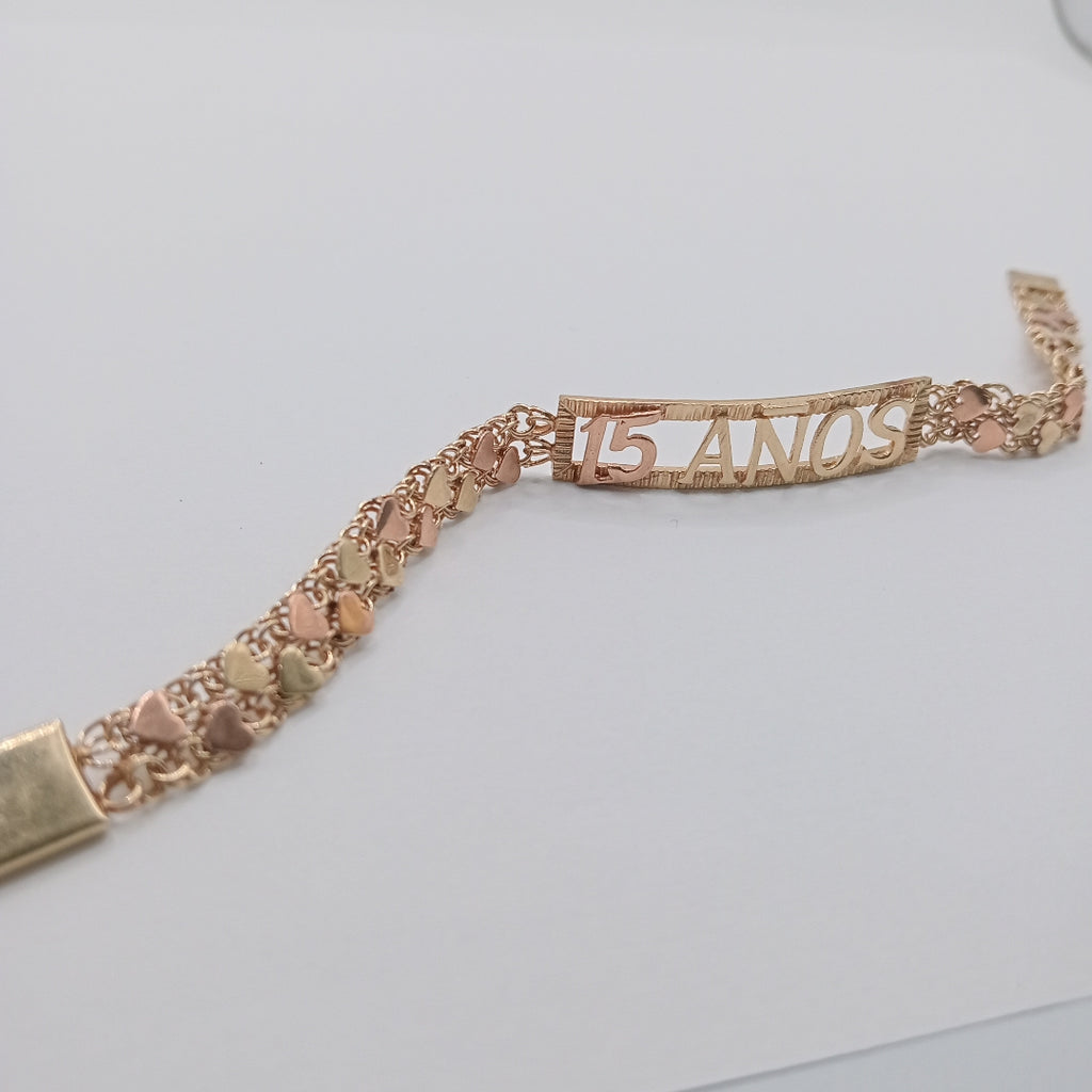 ESCLAVA ORO COMBINADO 14 K 10,70 GRMS (SEMINUEVO)