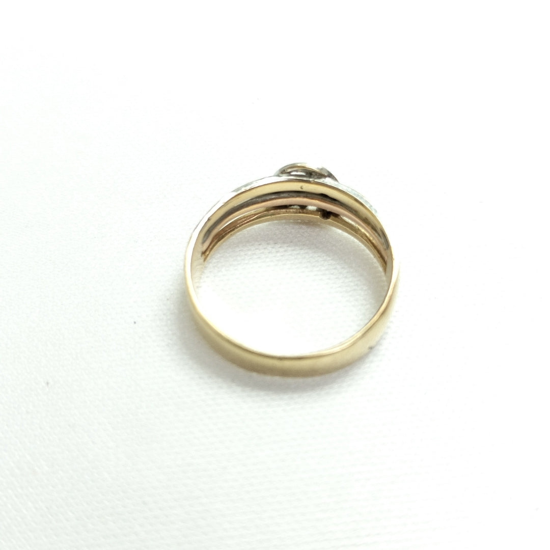 ANILLITO ORO COMBINADO 14 K 3,40 GRMS (SEMINUEVO)