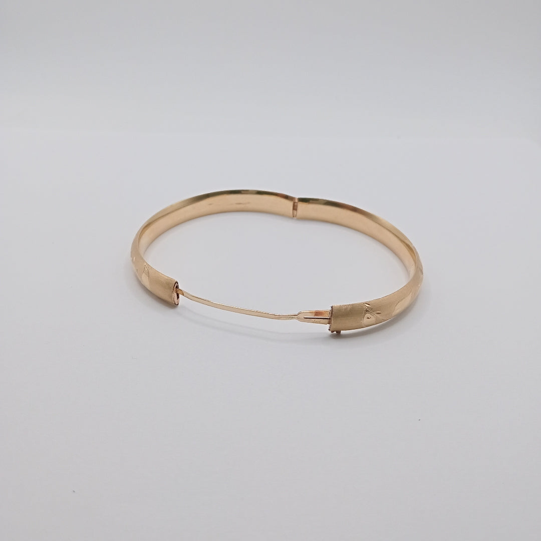 PULSERA RIGIDA ORO 14 K 9,60 GRMS (SEMINUEVO)