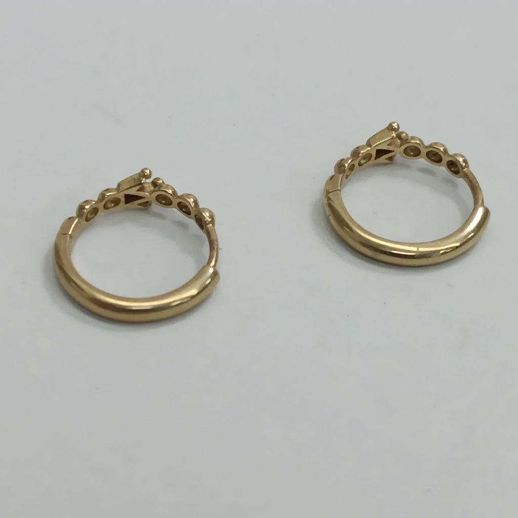 ARRACADAS PAR ORO 14 K 1.9 GRMS (SEMINUEVO)