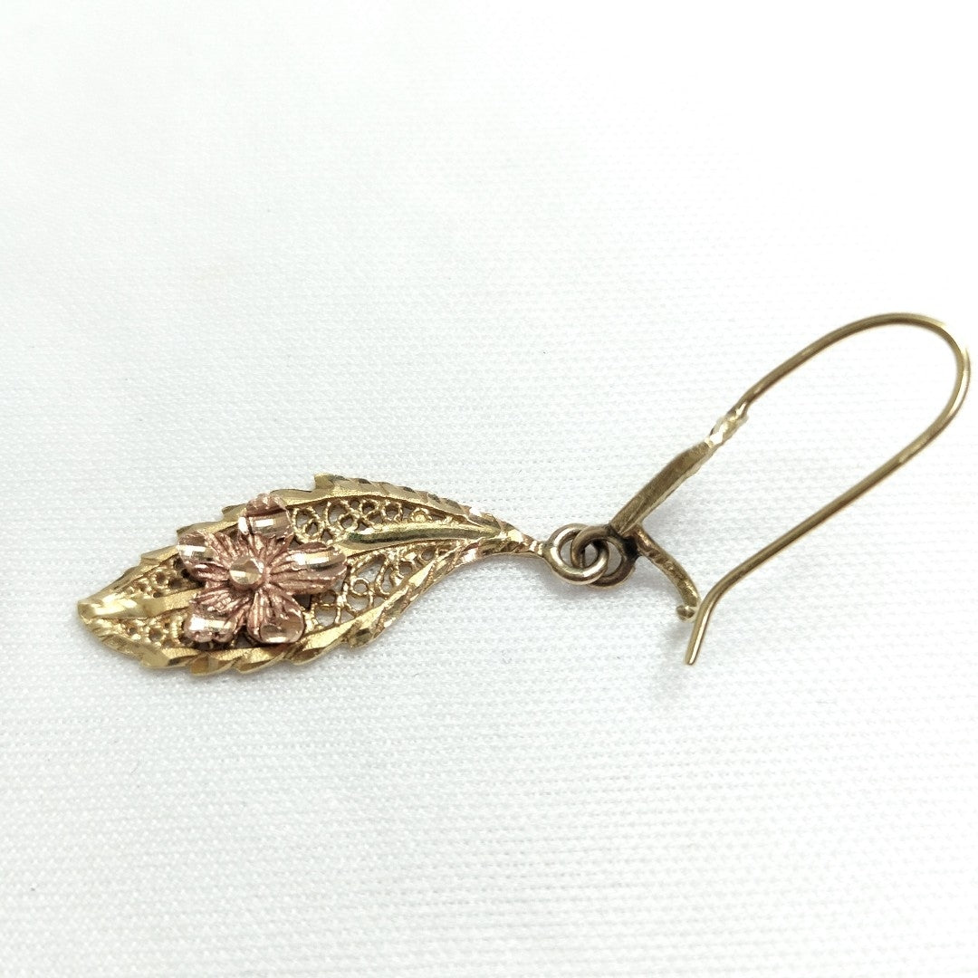 ARETES PAR ORO 14 K 4,60 GRMS (SEMINUEVO)