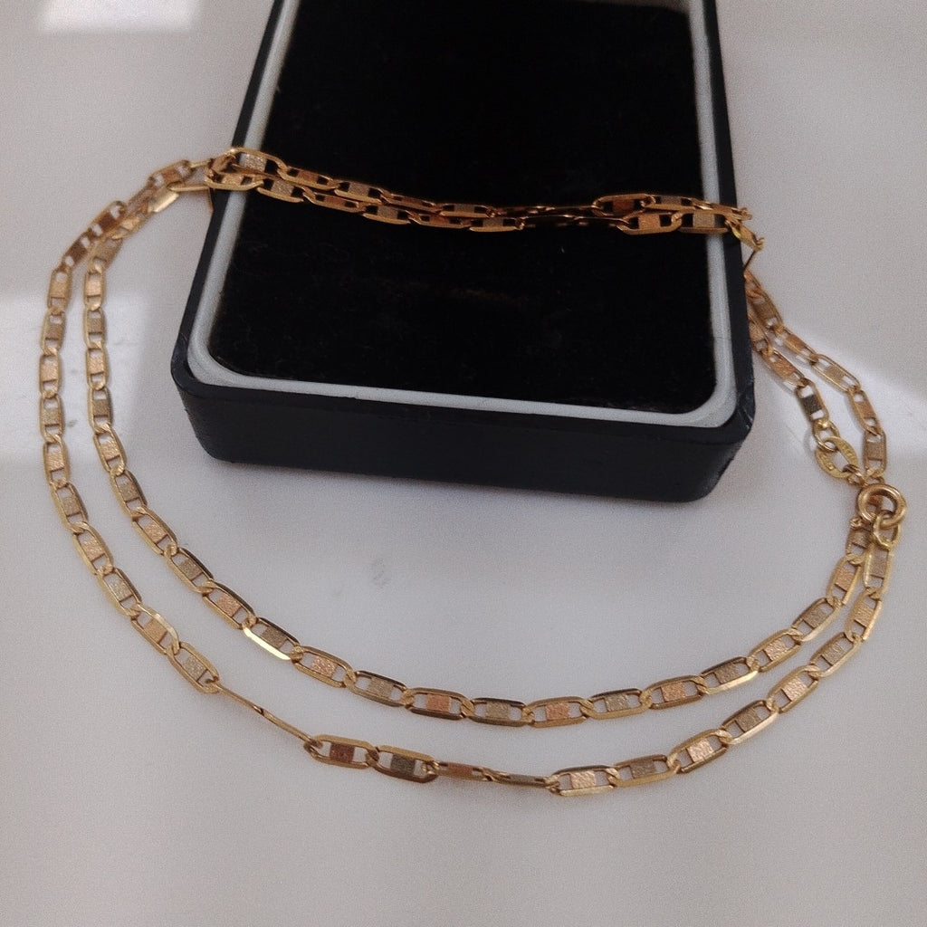 CADENA ORO COMBINADO 14 K 5,70 GRMS (SEMINUEVO)