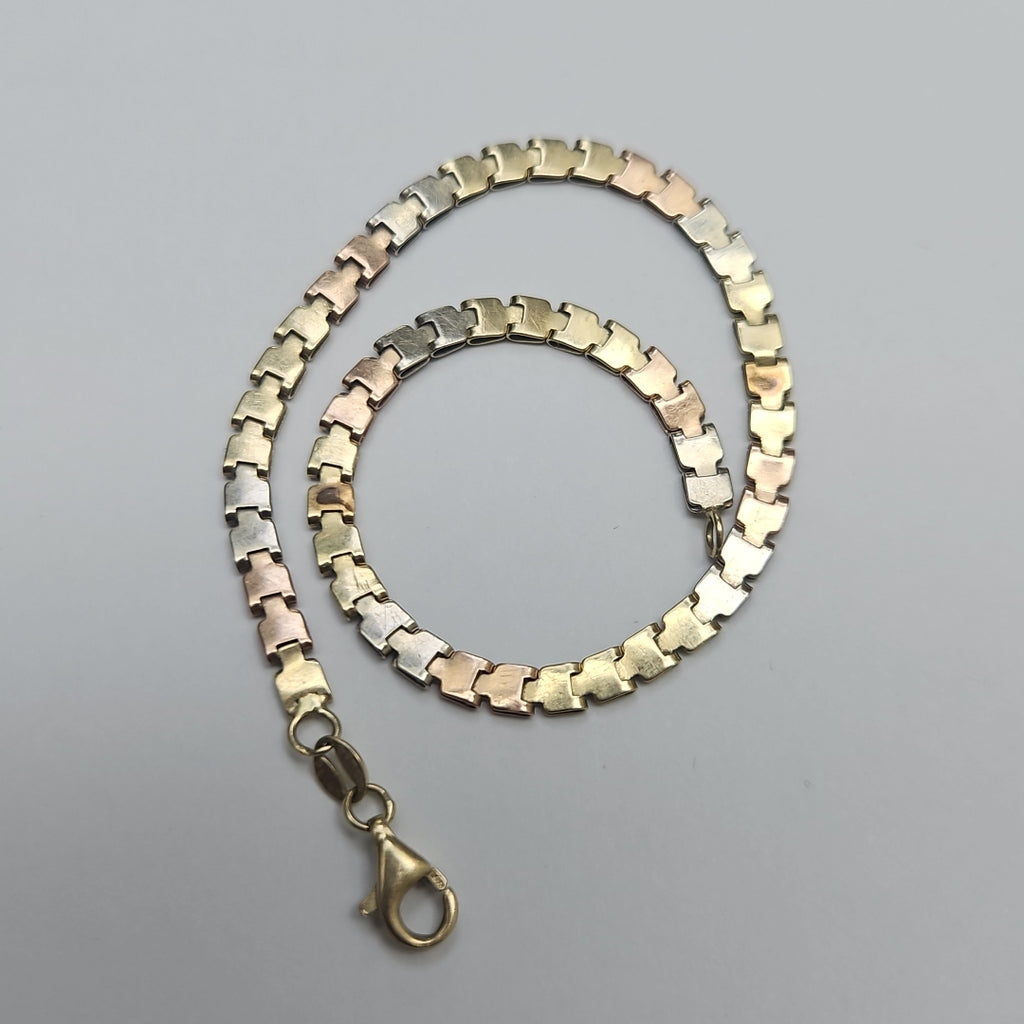 PULSERA ORO,ORO COMBINADO 14 K 3,80 GRMS (SEMINUEVO)