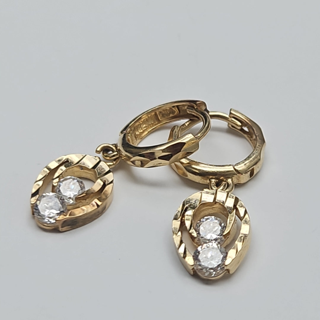 ARETES PAR ORO 14 K 3,10 GRMS (SEMINUEVO)
