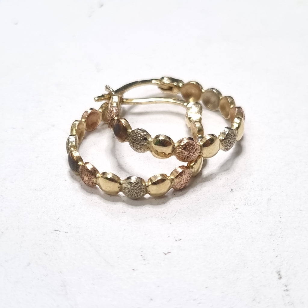 ARRACADAS PAR ORO 14 K 2.4 GRMS (SEMINUEVO)