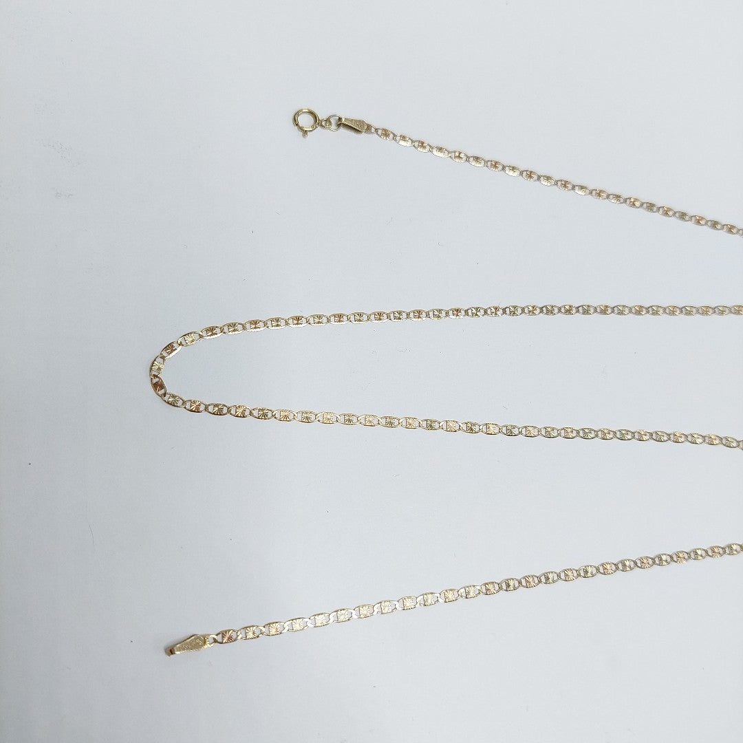 CADENA ORO, ORO COMBINADO 10 K 2.8 GRMS (SEMINUEVO)