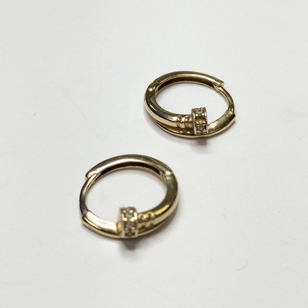 ARRACADAS PAR ORO 14 K 2.4 GRMS (SEMINUEVO)