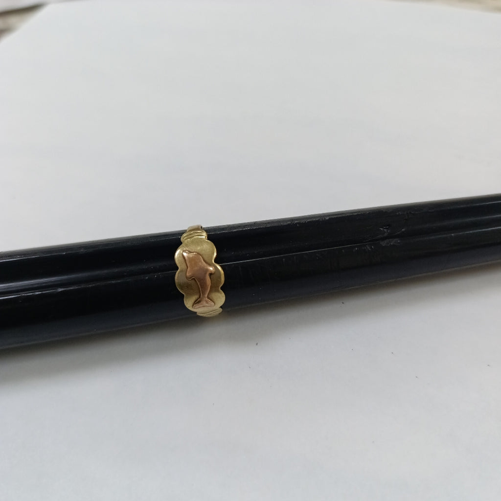 ANILLITO ORO COMBINADO 10 K 1.7 GRMS (SEMINUEVO)