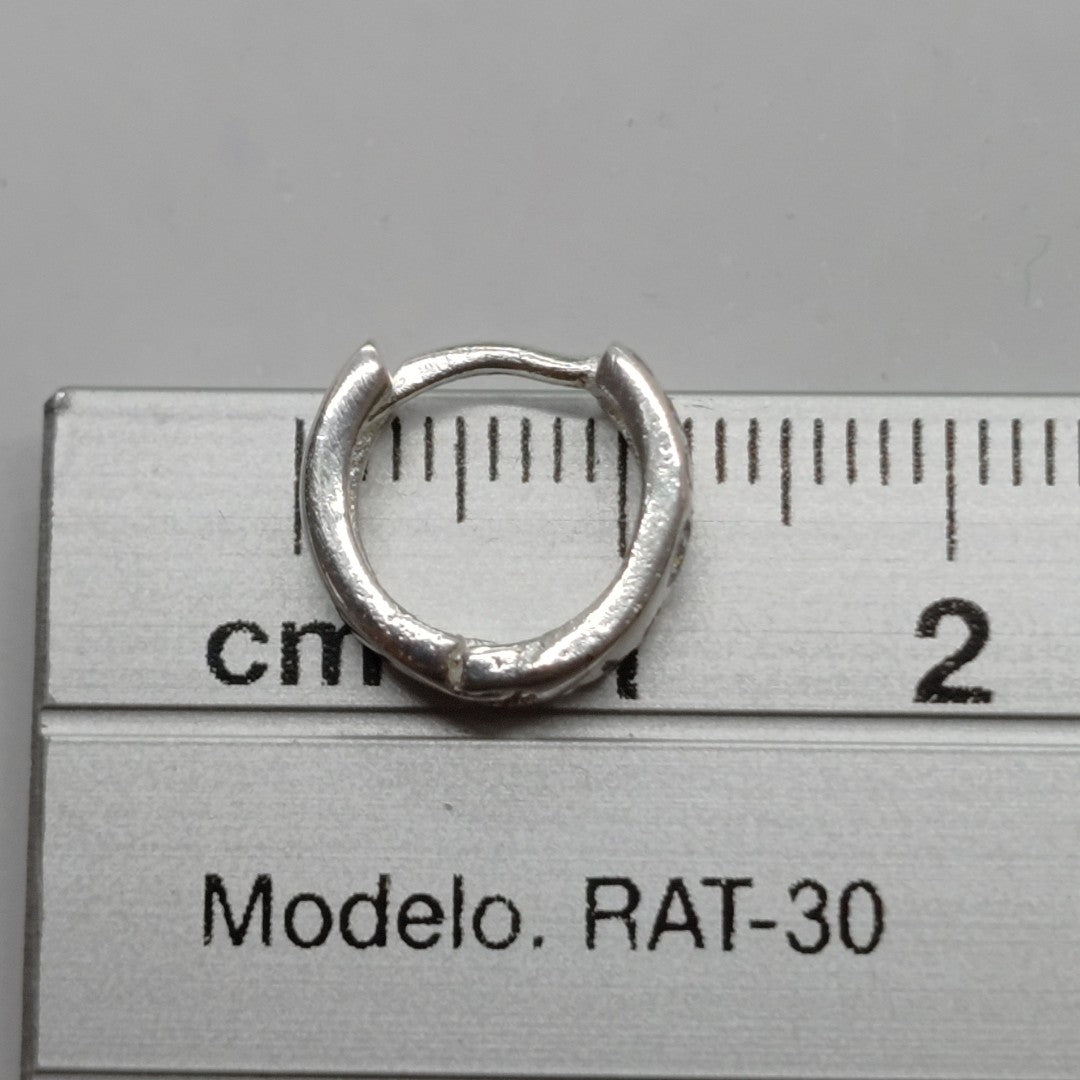 ARRACADAS C/CIRCONIAS PLATA .925 2.4 GR (NUEVO)