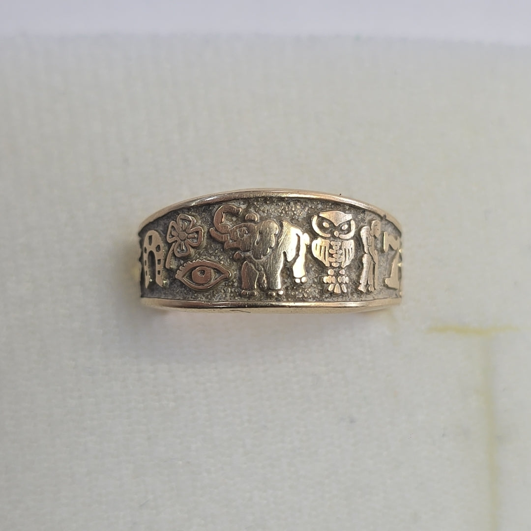 ARGOLLA DE LA SUERTE ORO 14 K 6 GRMS (SEMINUEVO)