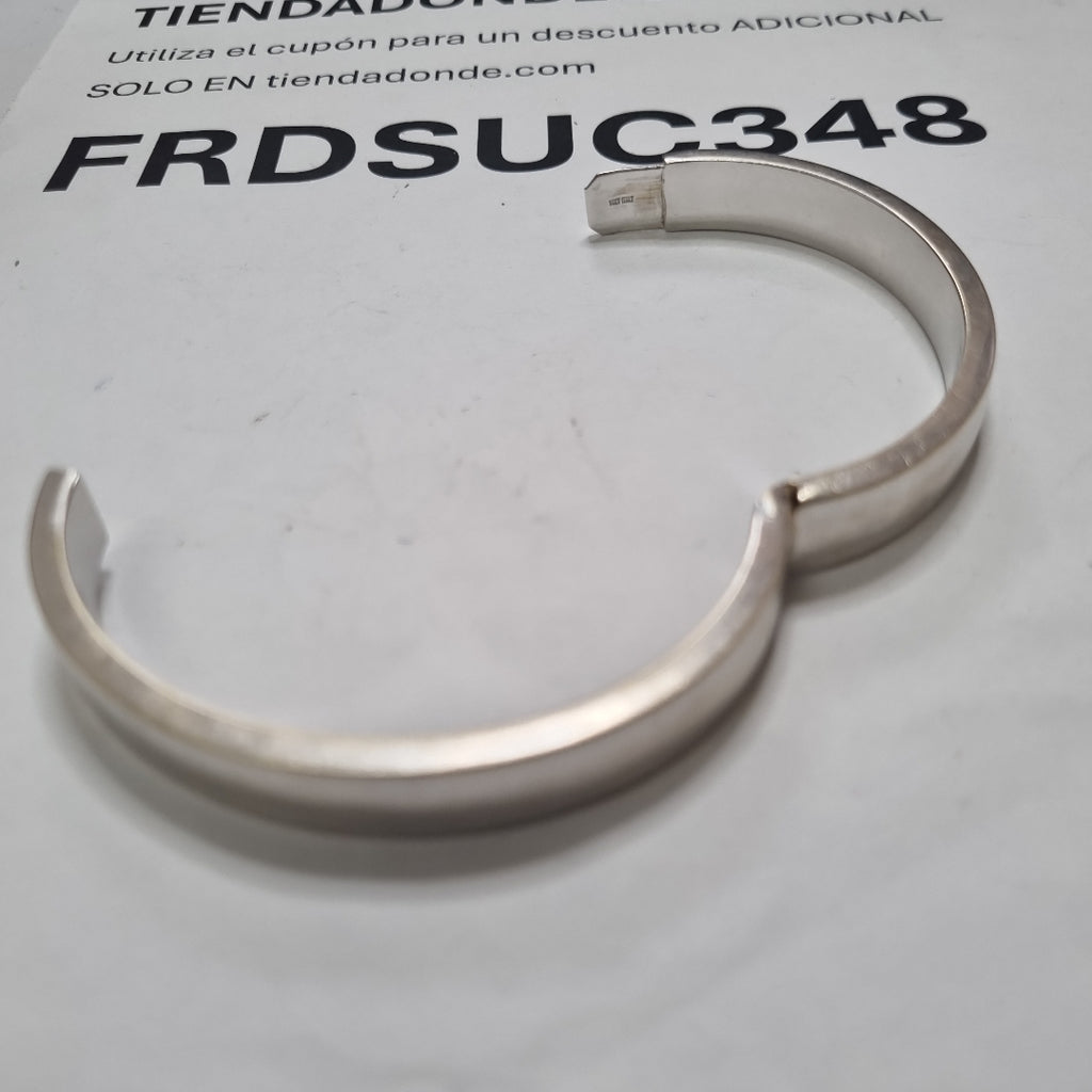 PULSERA RIGIDA ORO, ORO BLANCO 14 K 18.2 GRMS (SEMINUEVO)