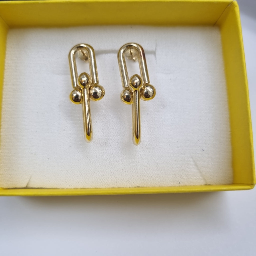 ARETES PAR ORO 14 K 3.4 GRMS (SEMINUEVO)