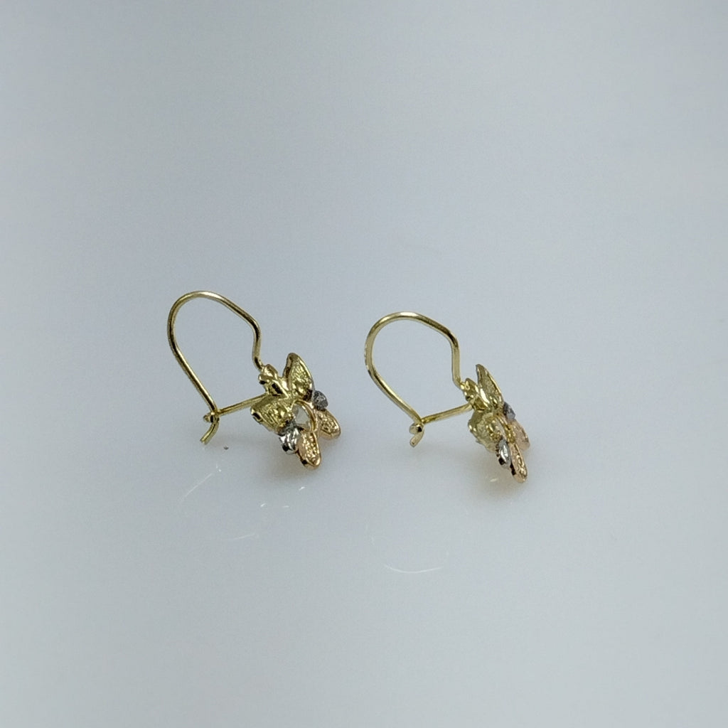 ARETES PAR ORO 14 K 1,20 GRMS (SEMINUEVO)