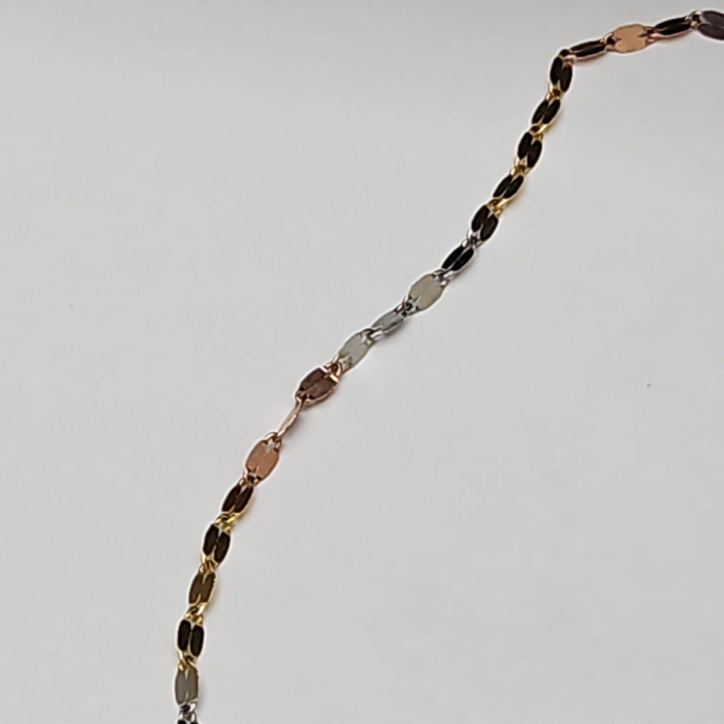 CADENA ORO COMBINADO 10 K 1,40 GRMS (SEMINUEVO)