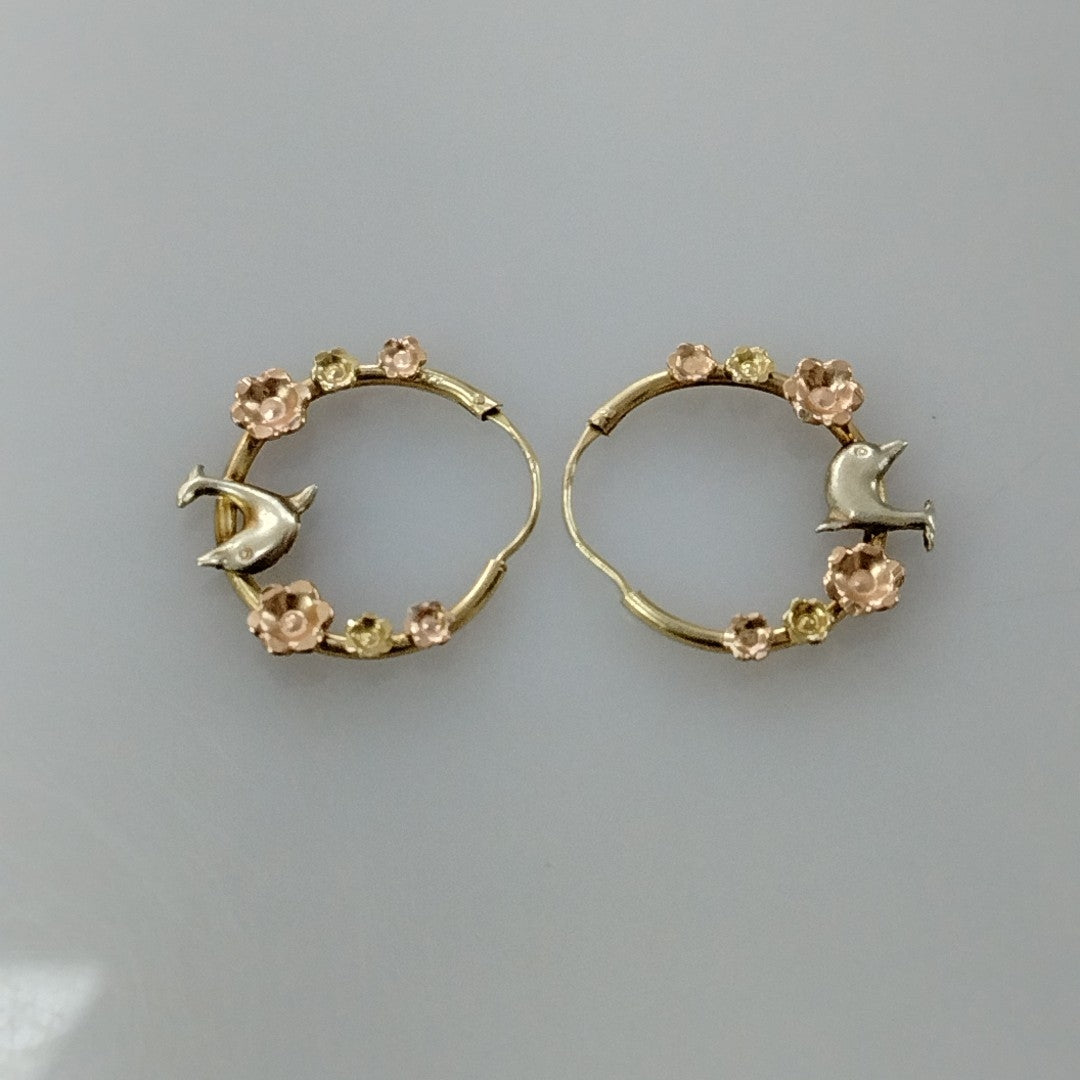 ARRACADAS PAR ORO 14 K 1,30 GRMS (SEMINUEVO)
