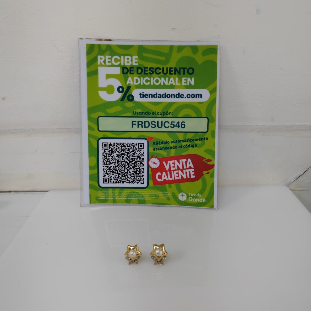 ARETES PAR ORO 14 K 5 GRMS (SEMINUEVO)