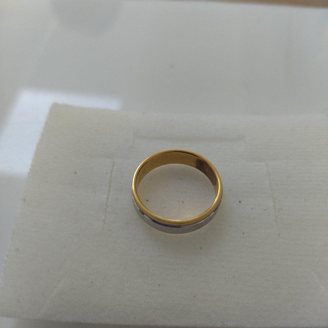 ARGOLLA ORO, ORO COMBINADO 18 K 4.9 GRMS (SEMINUEVO)