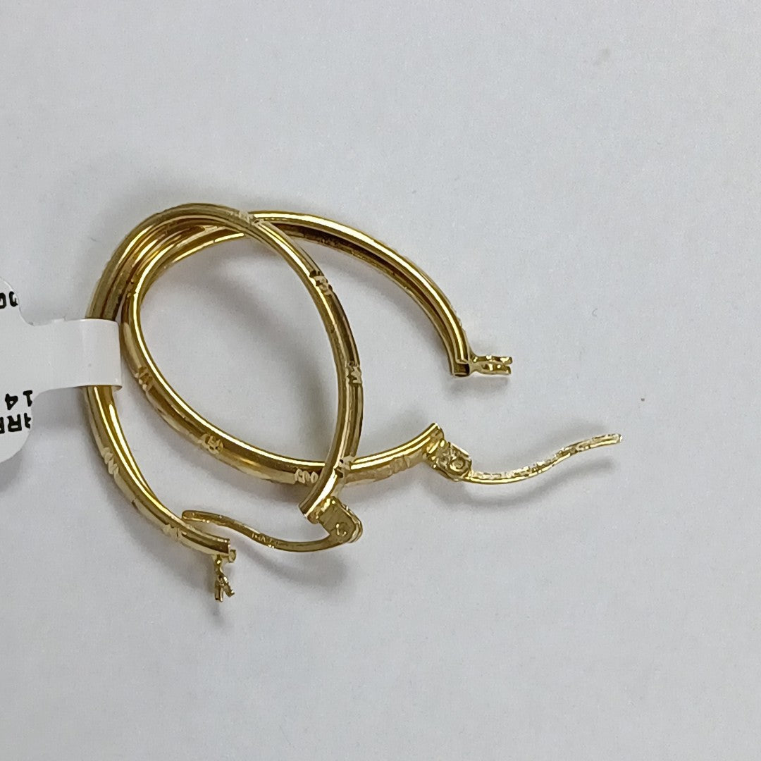 ARRACADAS PAR ORO 14 K 2.6 GRMS (SEMINUEVO)
