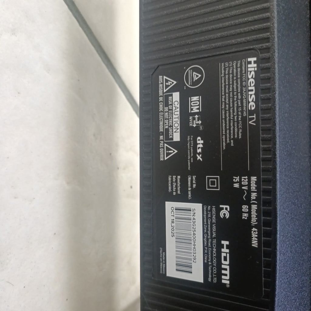 PANTALLA HISENSE 43A4NV (2025) 43" LED FULL HD (SEMINUEVO)