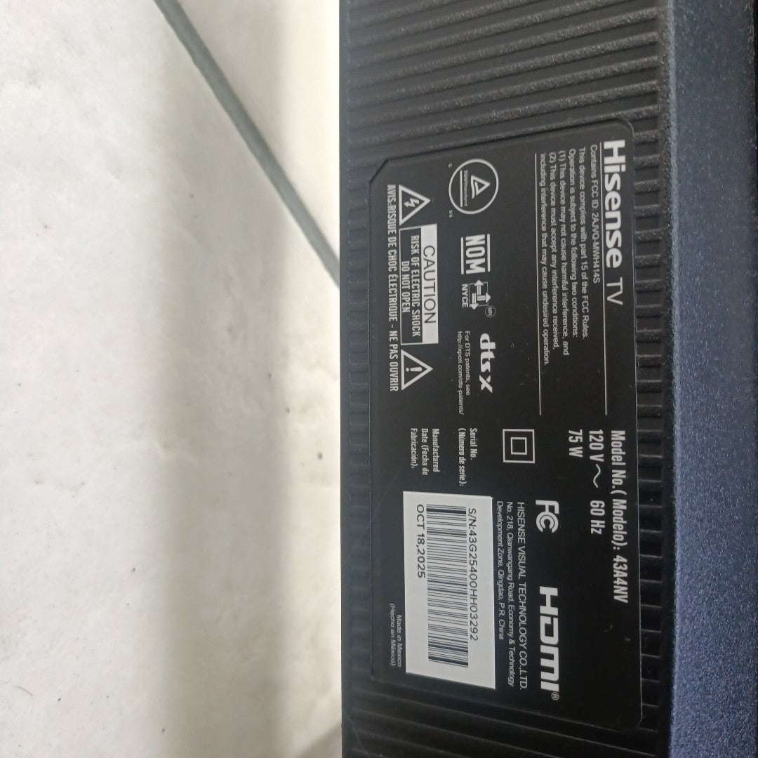 PANTALLA HISENSE 43A4NV (2025) 43" LED FULL HD (SEMINUEVO)