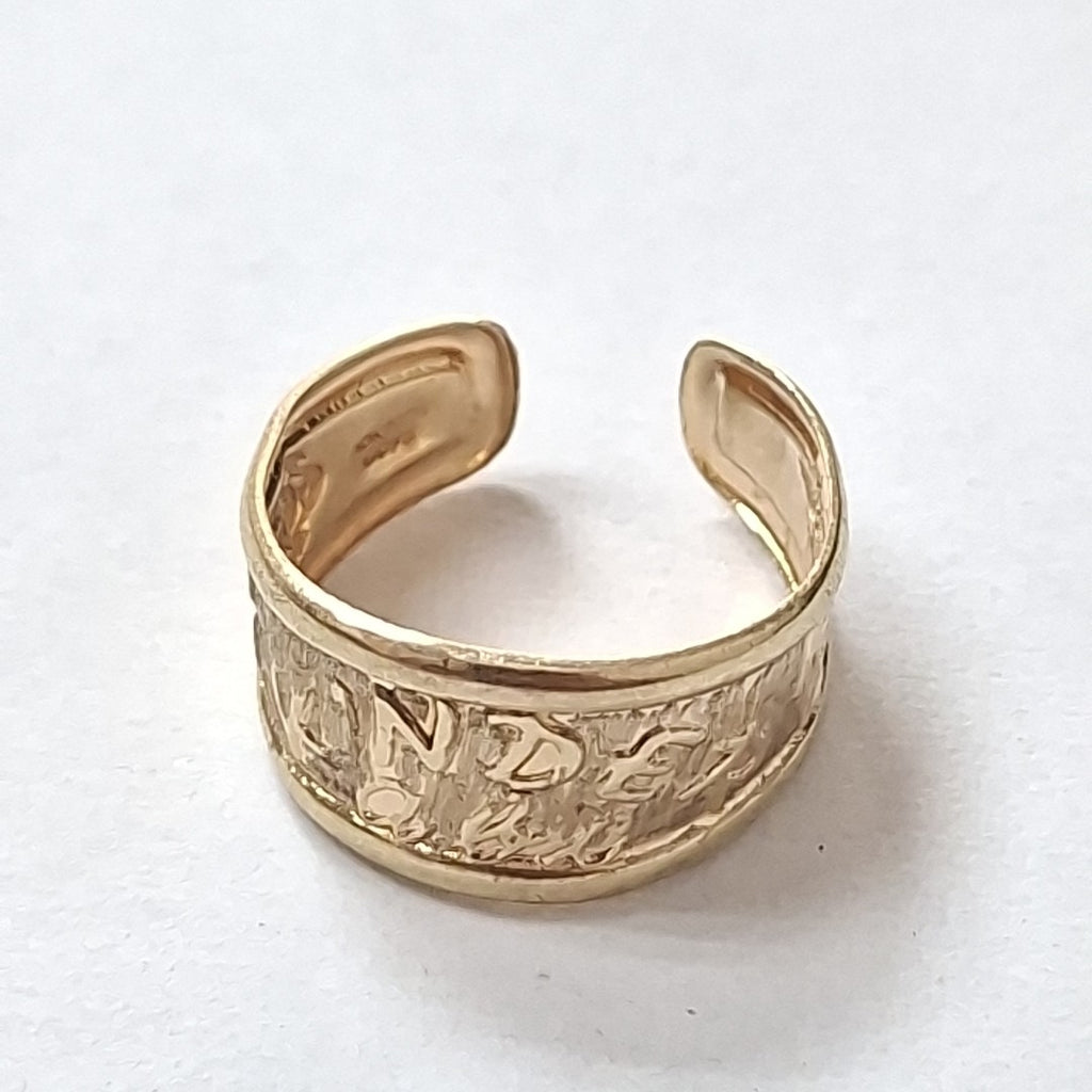 ANILLO DE GRADUACIÓN ORO 8 K 1.4 GRMS (SEMINUEVO)