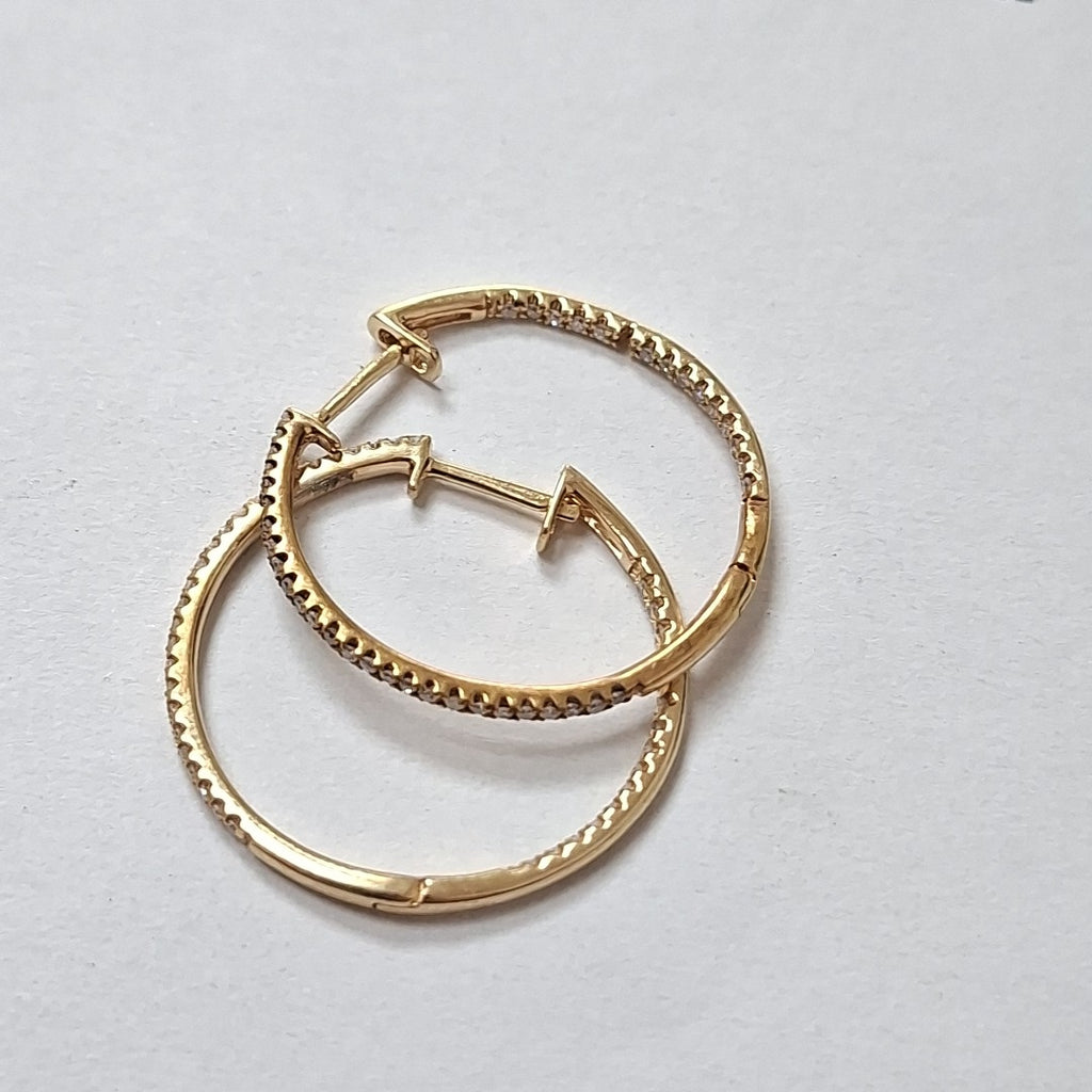 ARETES PAR ORO 14 K 2,50 GRMS (SEMINUEVO)