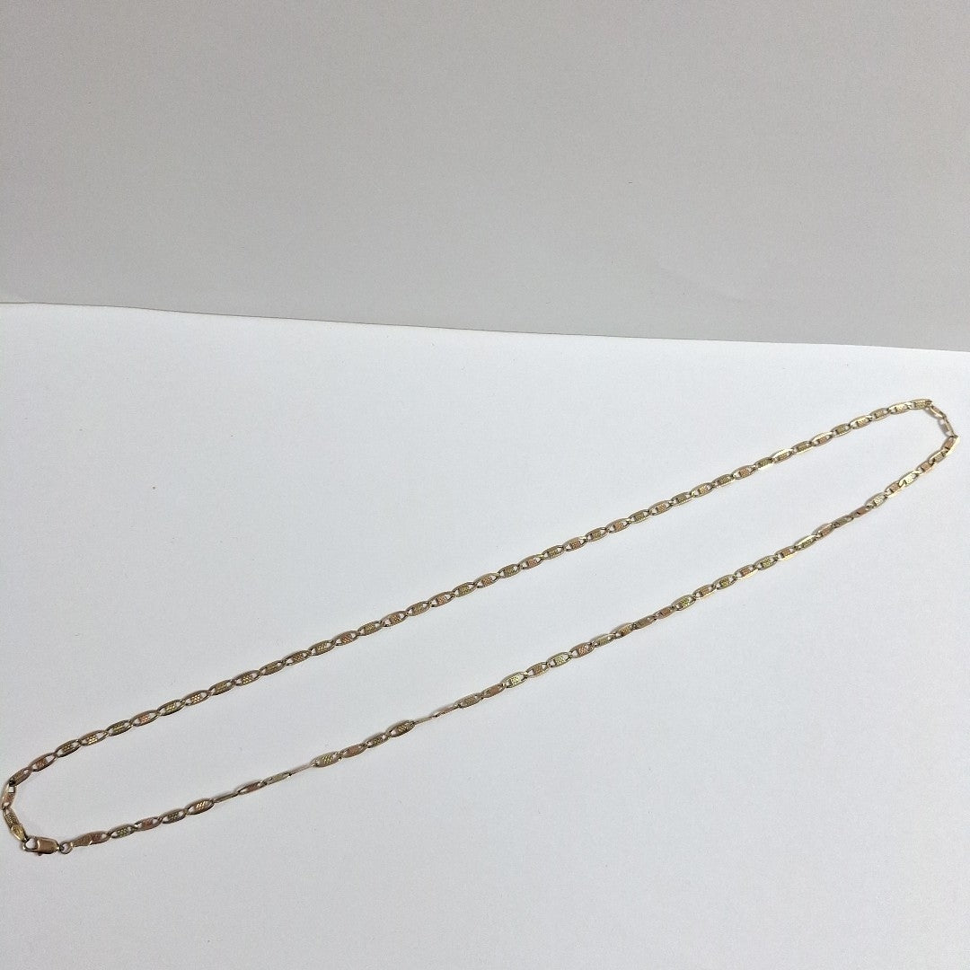 CADENA ORO COMBINADO 10 K 8.9 GRMS (SEMINUEVO)