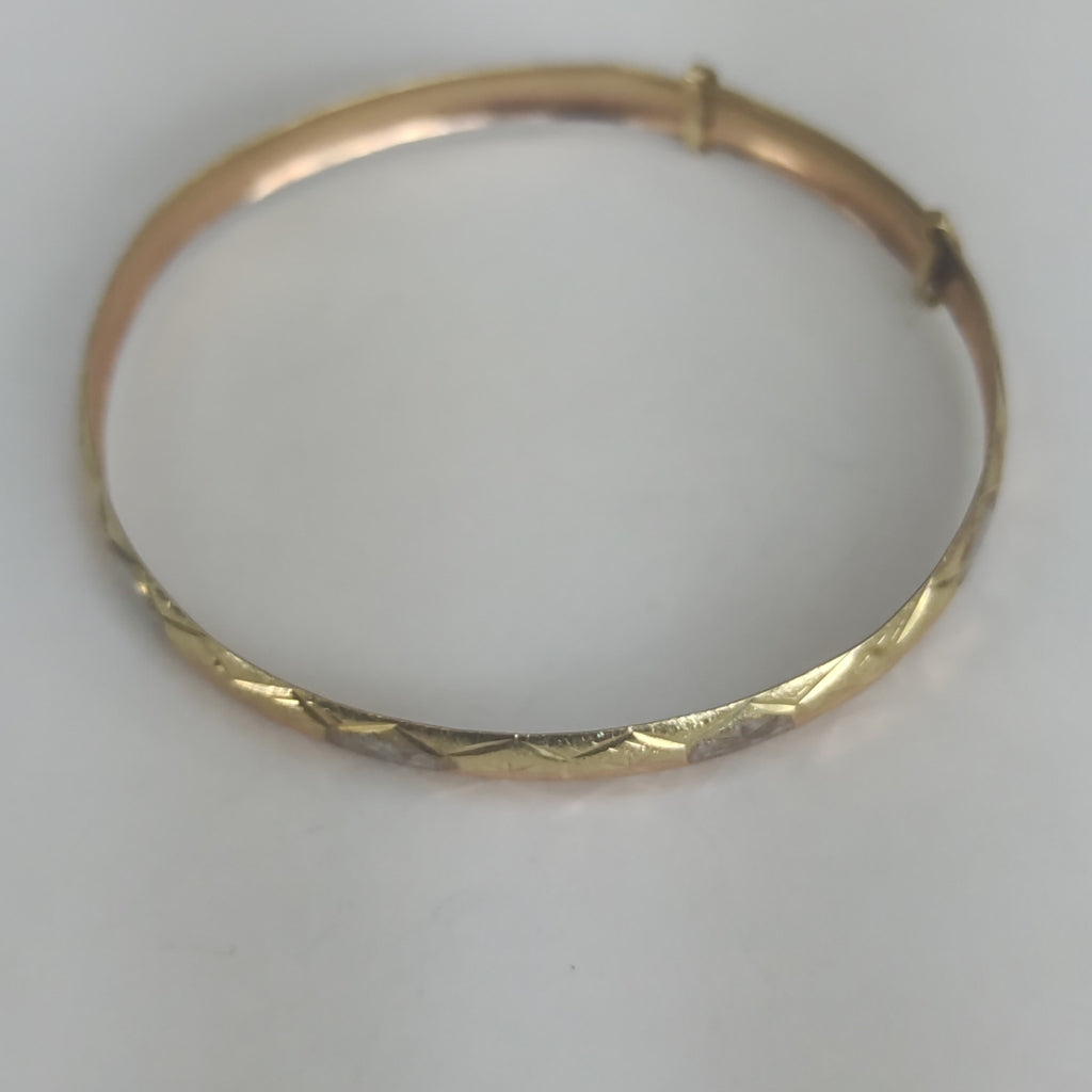 PULSERA RIGIDA ORO 10 K 5 GRMS (SEMINUEVO)