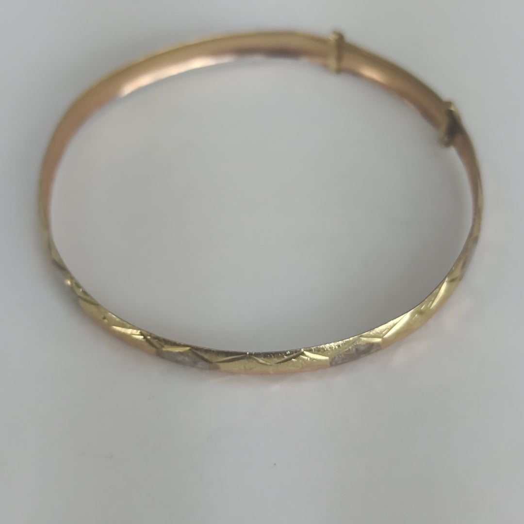PULSERA RIGIDA ORO 10 K 5 GRMS (SEMINUEVO)