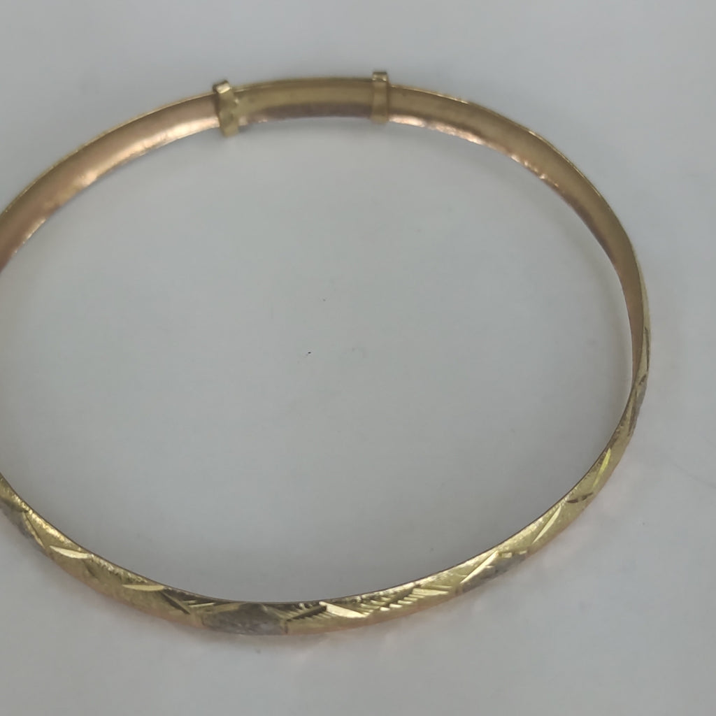 PULSERA RIGIDA ORO 10 K 5 GRMS (SEMINUEVO)