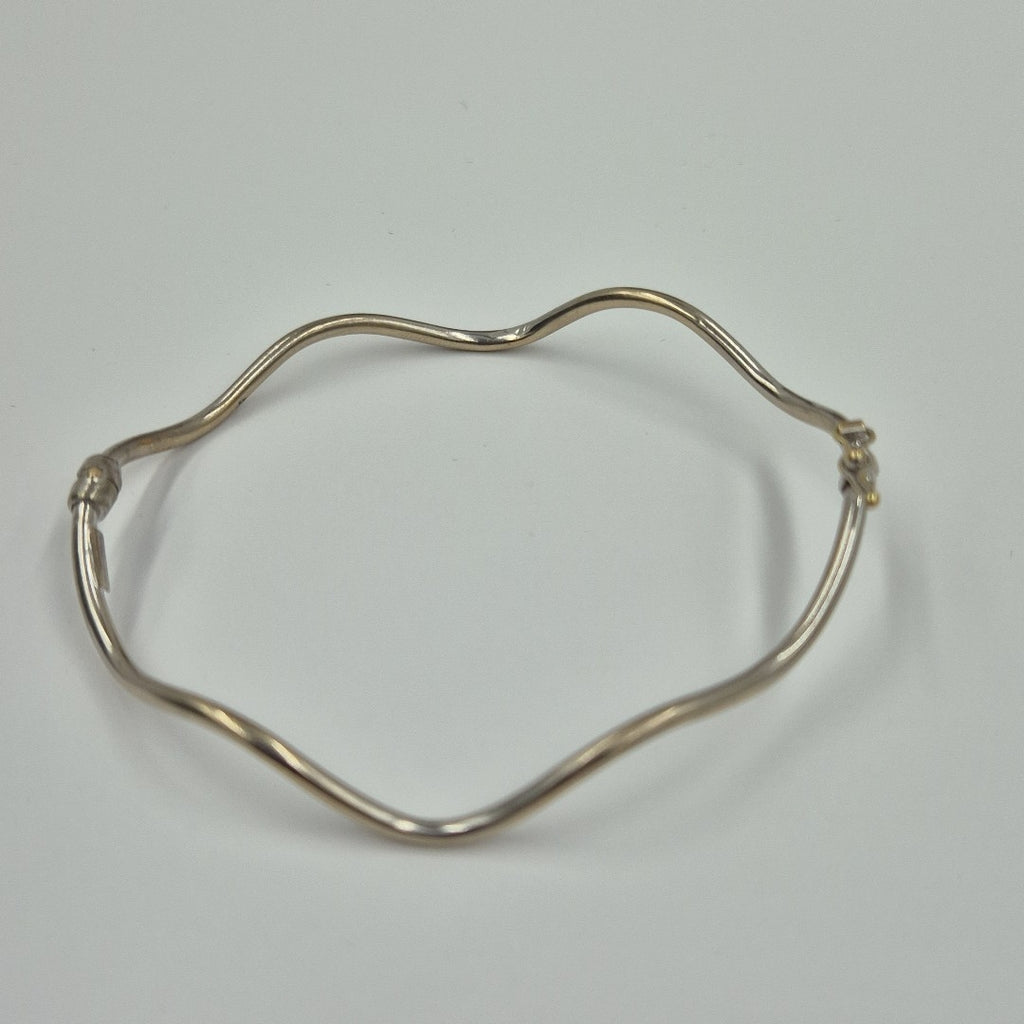 PULSERA RIGIDA ORO, ORO BLANCO 14 K 2.7 GRMS (SEMINUEVO)